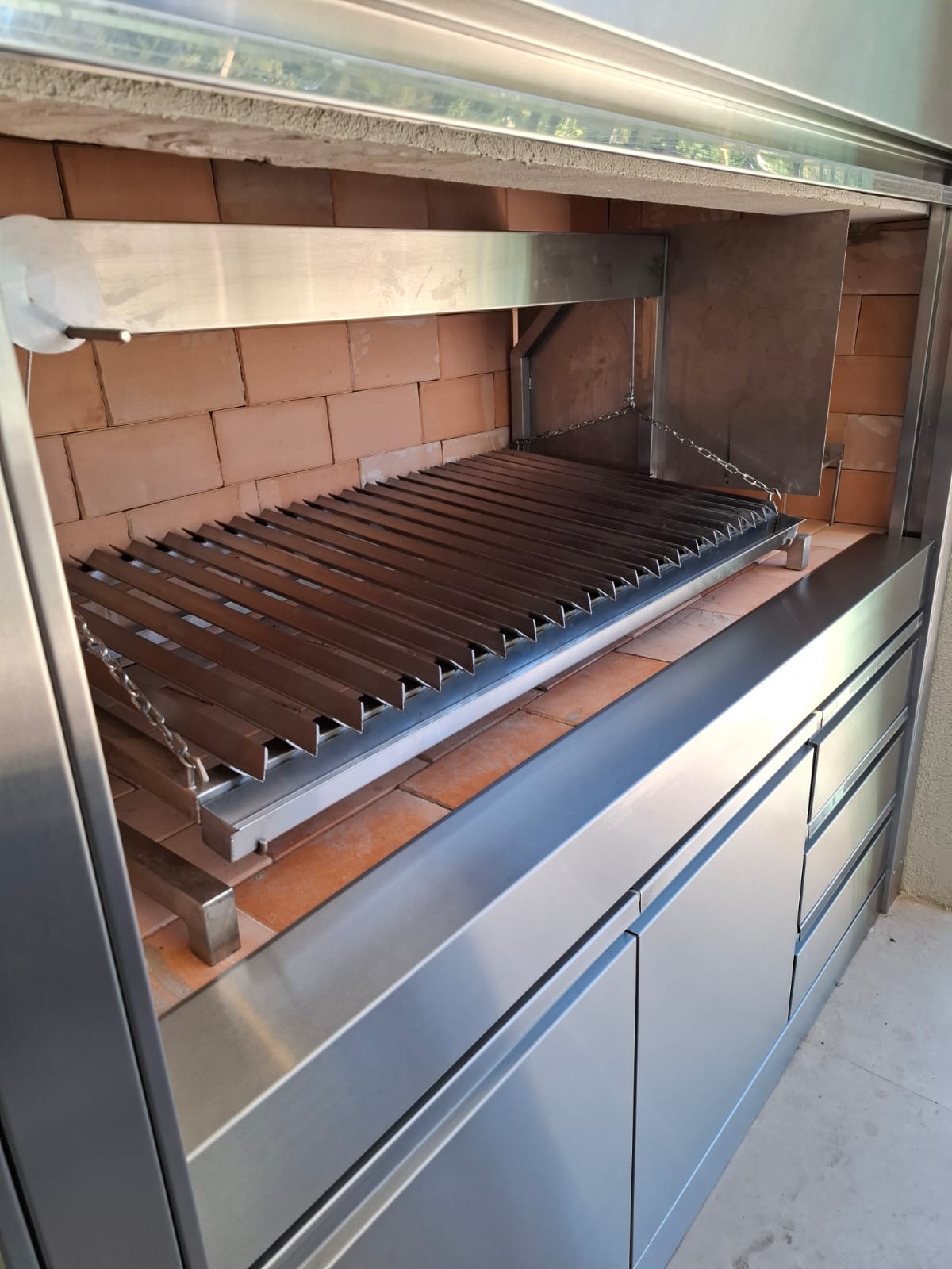 Parrilla con frente de acero inoxidable Premium - foto 3