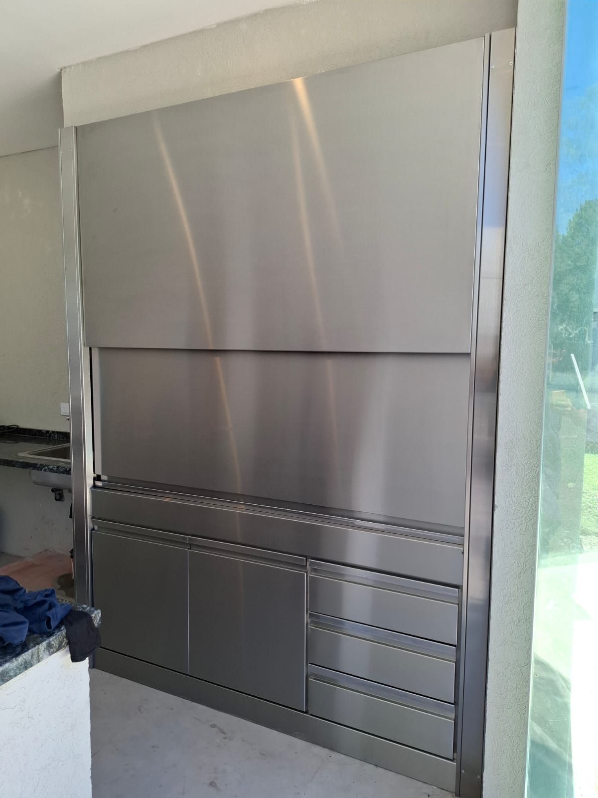 Parrilla con frente de acero inoxidable Premium - foto 6